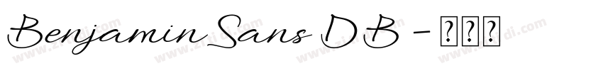 BenjaminSans DB字体转换